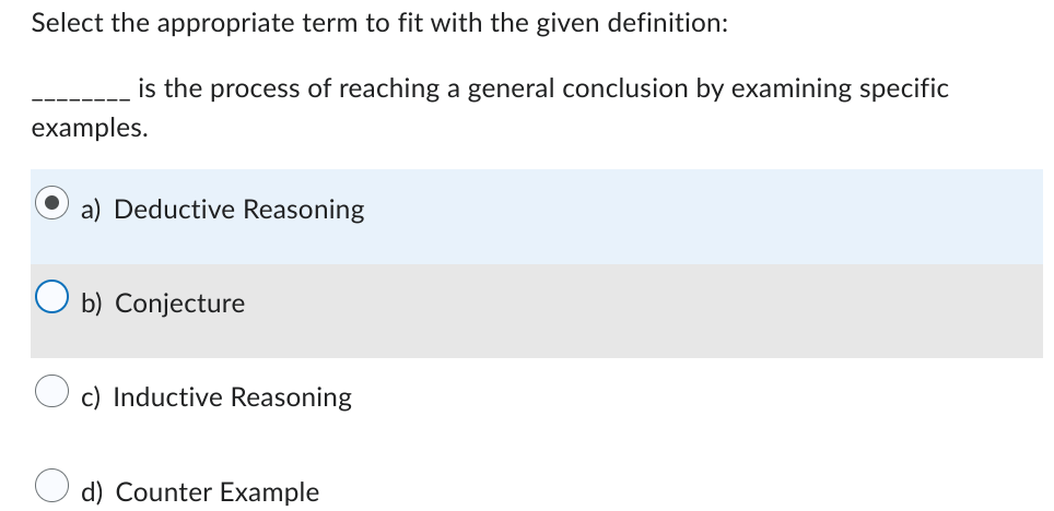 Solved: Select the appropriate term to fit with the given definition ...