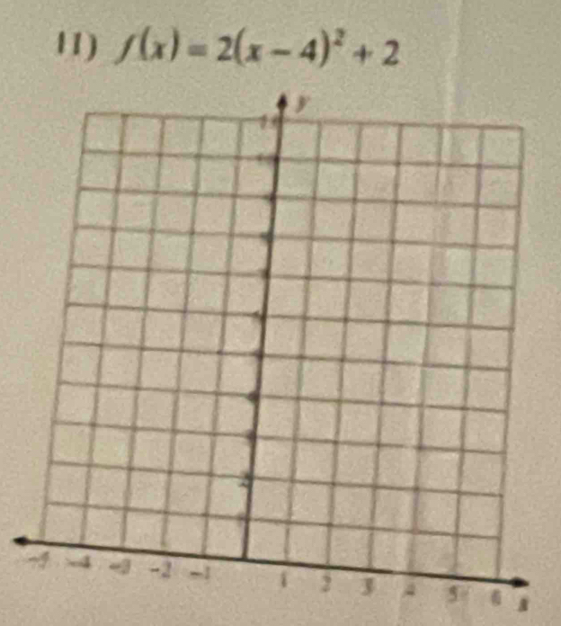 f(x)=2(x-4)^2+2