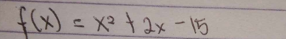 f(x)=x^2+2x-15