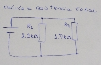 calula a resis tencia total