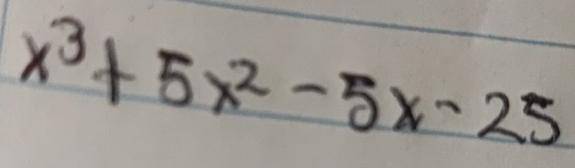 x^3+5x^2-5x-25