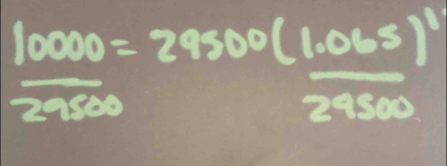 frac 10000(278500(frac 9500)°frac (1.065)^127500