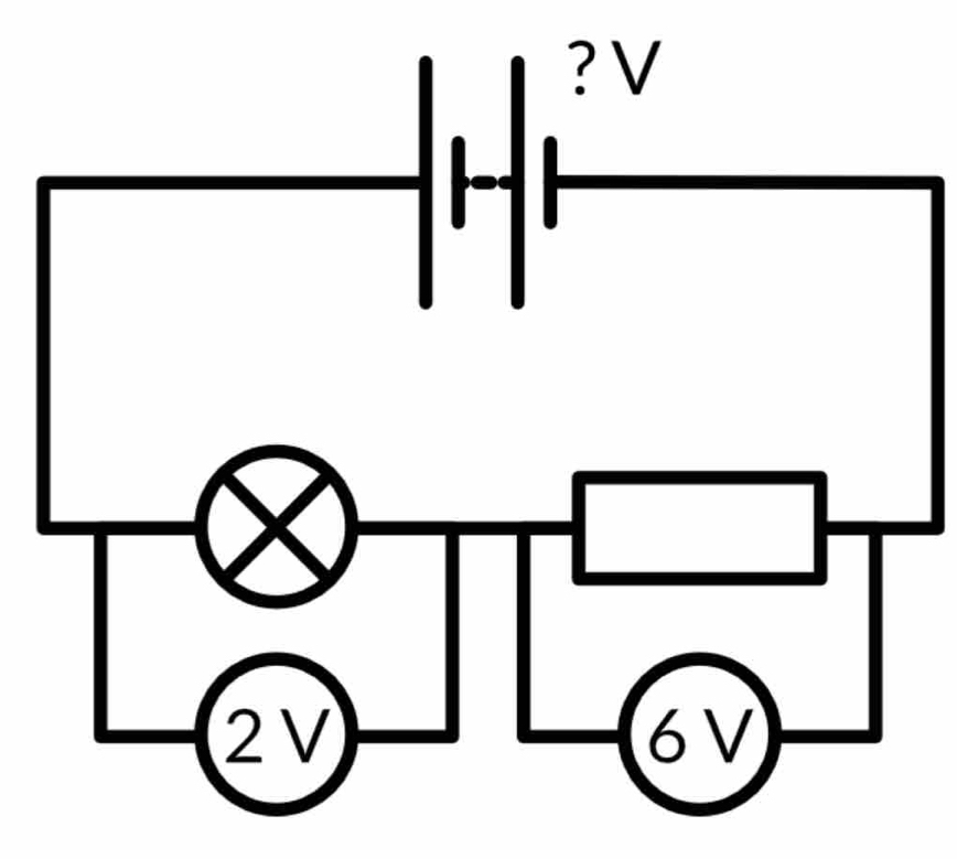 ? V
2V
6V