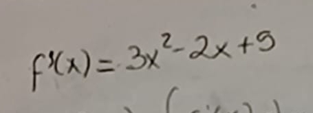 f'(x)=3x^2-2x+5