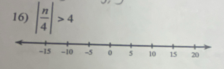 | n/4 |>4