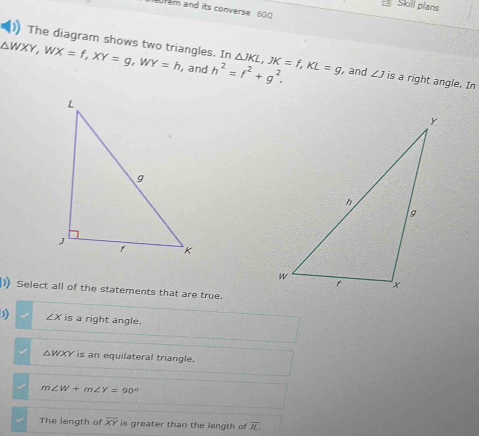 Solved: Skill plans rem and its converse 6G0 The diagram shows two ...