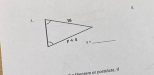 y= _
th om o postulate, if