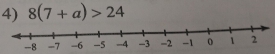 8(7+a)>24