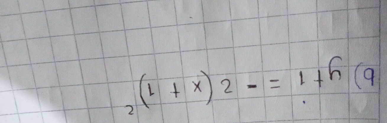 (1+x)2-=1+h(0