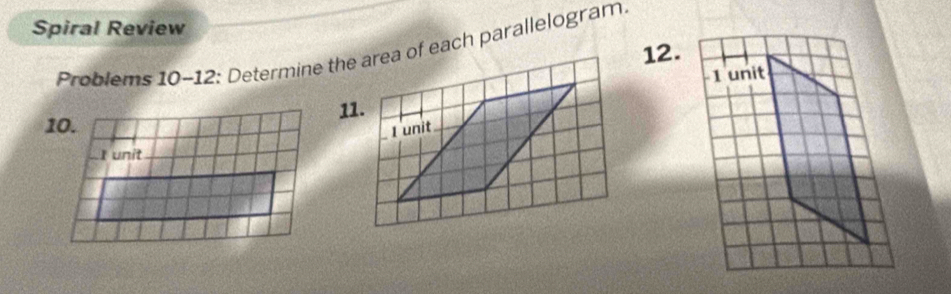 Spiral Review 
12. 
11.