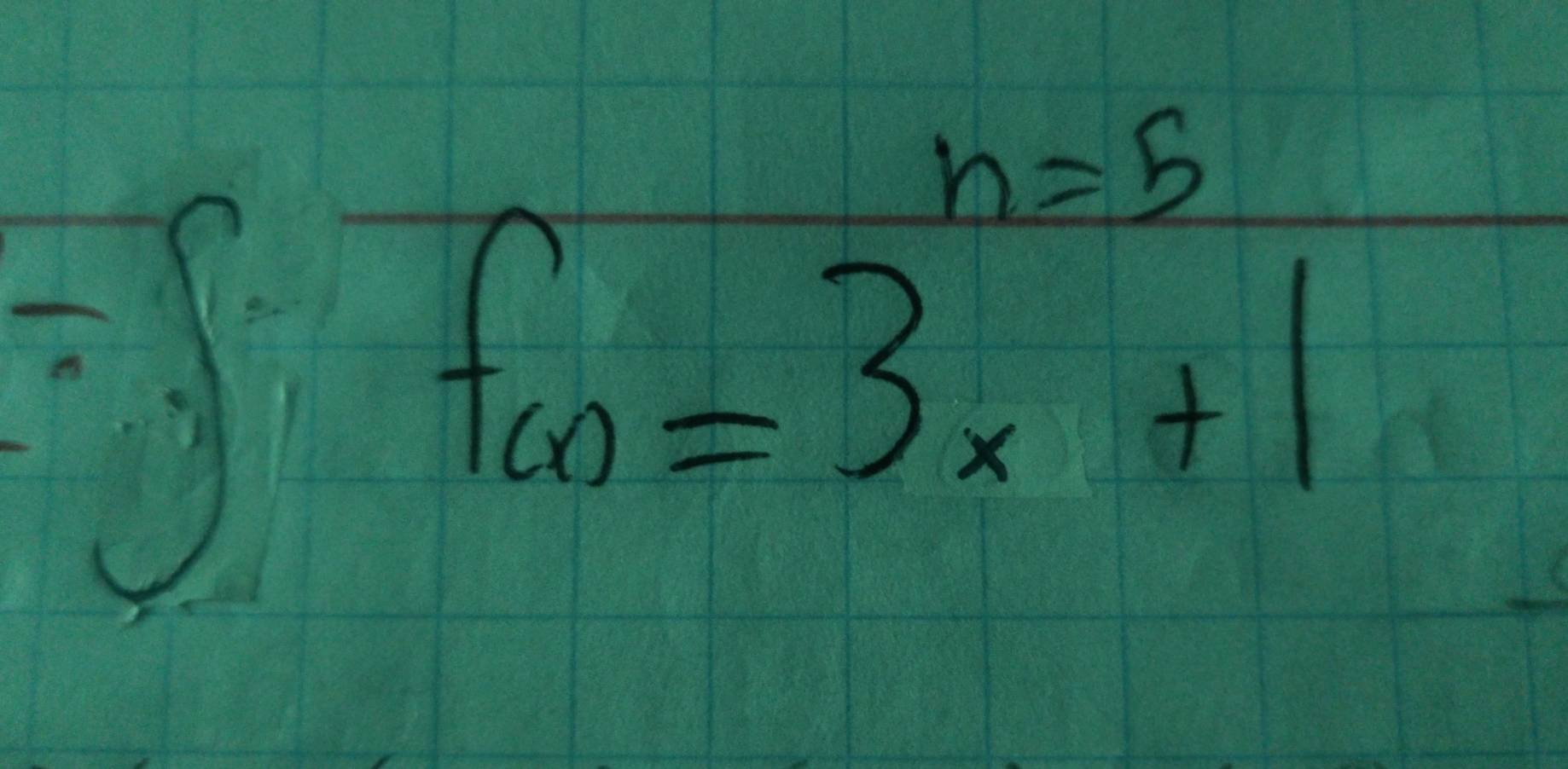 n=5
=∈t f(x)=3x+1