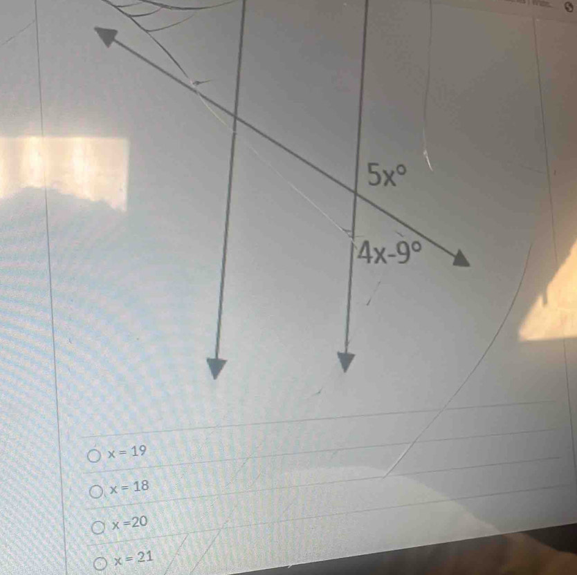 x=19
x=18
x=20
x=21