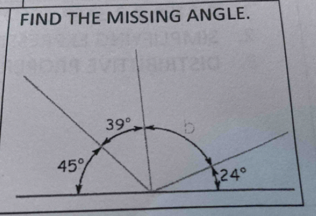 FIND THE MISSING ANGLE.