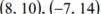 (8,10).(-7,14)