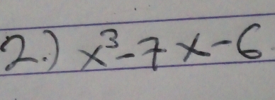 ) x^3-7x-6