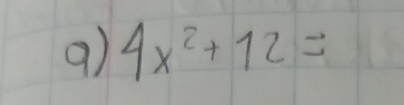 4x^2+12=