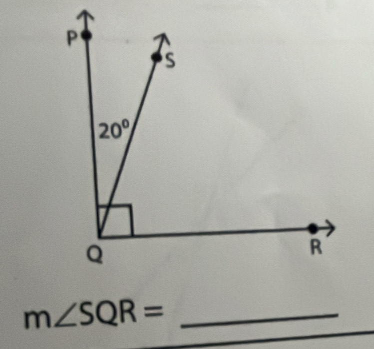 m∠ SQR=