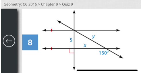 Geometry: CC 2015 > Chapter 9> Quiz 9
8