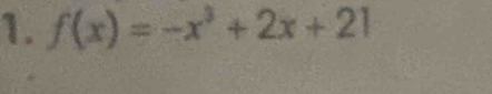 f(x)=-x^3+2x+21