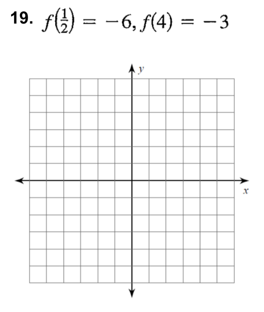 f( 1/2 )=-6, f(4)=-3