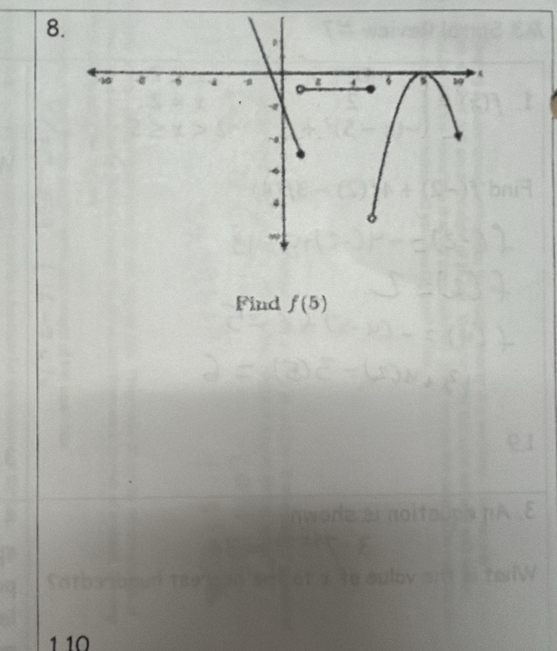 Find f(5)
1 10