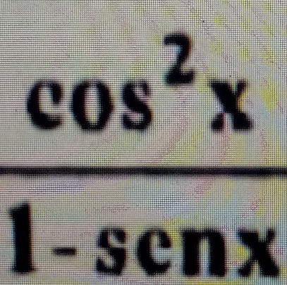  cos^2x/1-scnx 