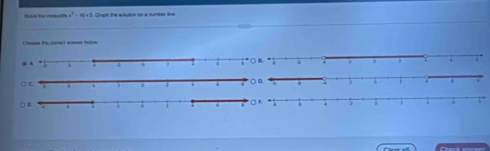 Solved: Rurue the mequalh x^2-10=0 Graph the solution on a number line ...