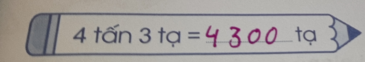 4 +hat C 3+a= _tạ