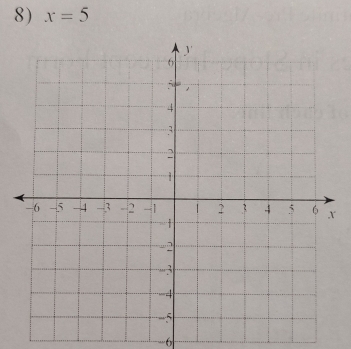 x=5
-6