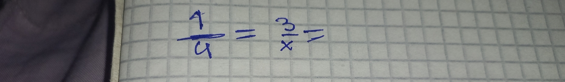  4/4 = 3/x =