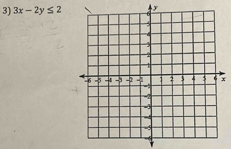 3x-2y≤ 2
x