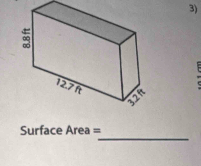 F
_ 
Surface Area =