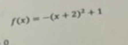 f(x)=-(x+2)^2+1
0