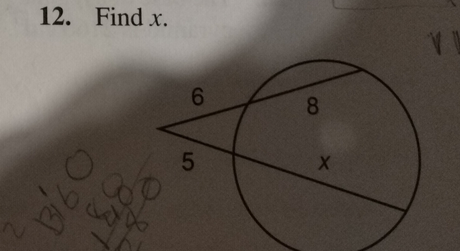 Find x.