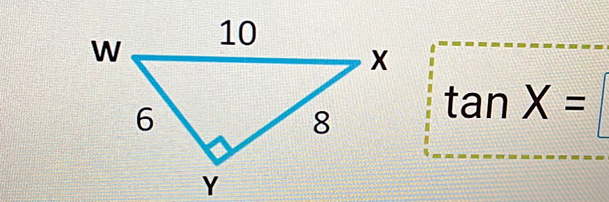 tan X=