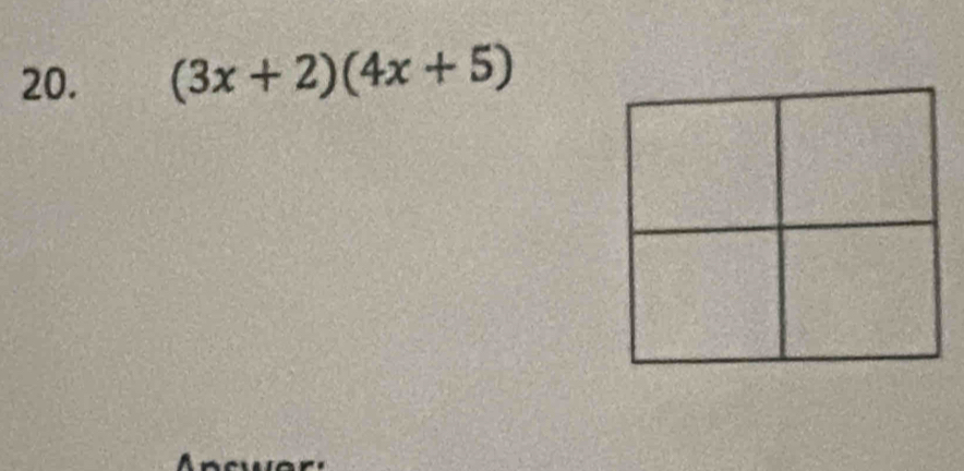 (3x+2)(4x+5)