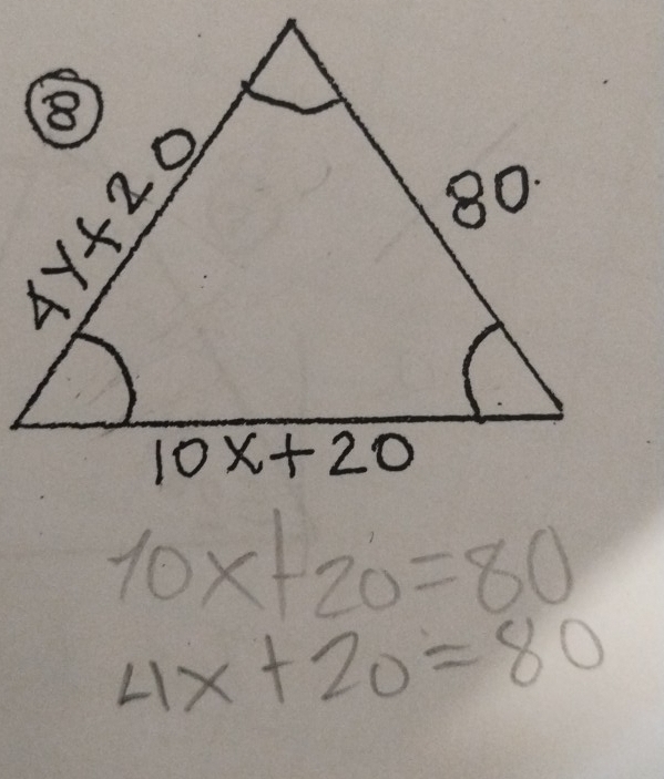 10x+20=80
4x+20=80