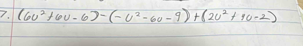 (6v^2+6v-6)-(-v^2-6v-9)+(2v^2+4v-2)