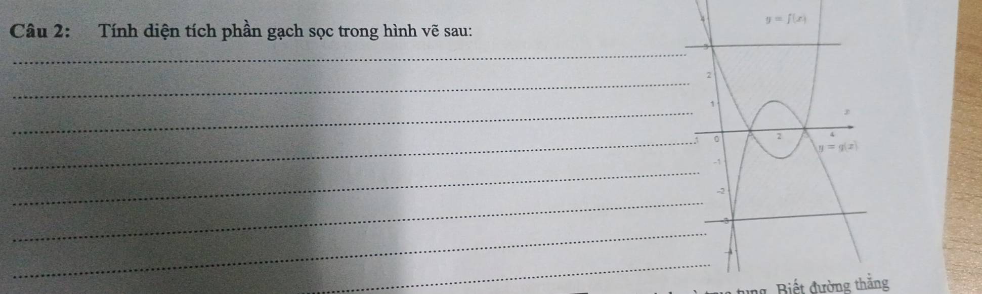 Tính diện tích phần gạch sọc trong hình vẽ sau:
_
_
_
_
_
_
_
_
tung. Biết đường thắng