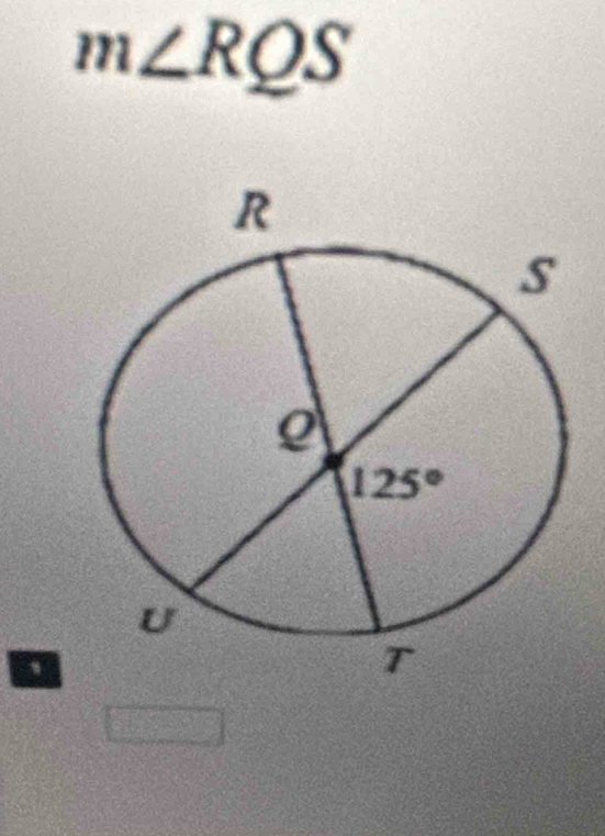 m∠ RQS
a
(3) ^circ 