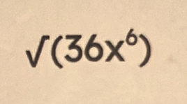 V(36x^6)