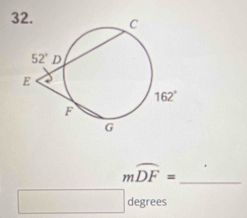 mwidehat DF= _
□ degrees