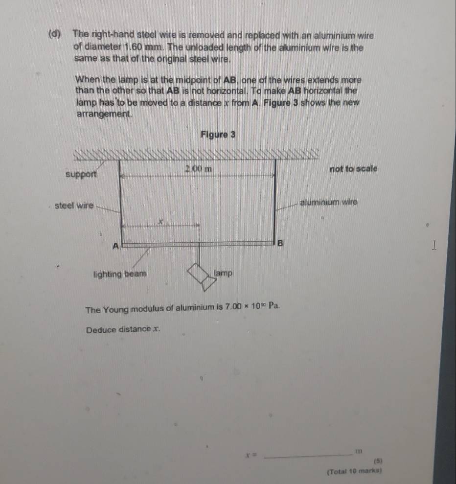 Gelöst:The right-hand steel wire is removed and replaced with an ...