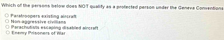 Solved: Which of the persons below does NOT qualify as a protected ...