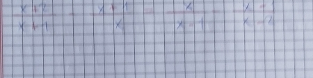  (x+2)/x+1 - (x+1)/x - x/x-1 - (1-1)/x-2 