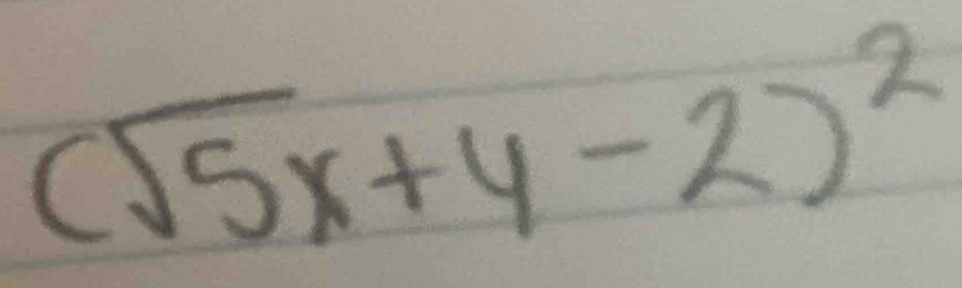 (sqrt(5)x+y-2)^2