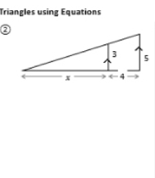 Triangles using Equations