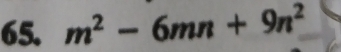 m^2-6mn+9n^2