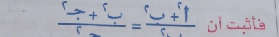 frac ralpha +3+frac 16= j i