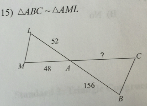 △ ABCsim △ AML